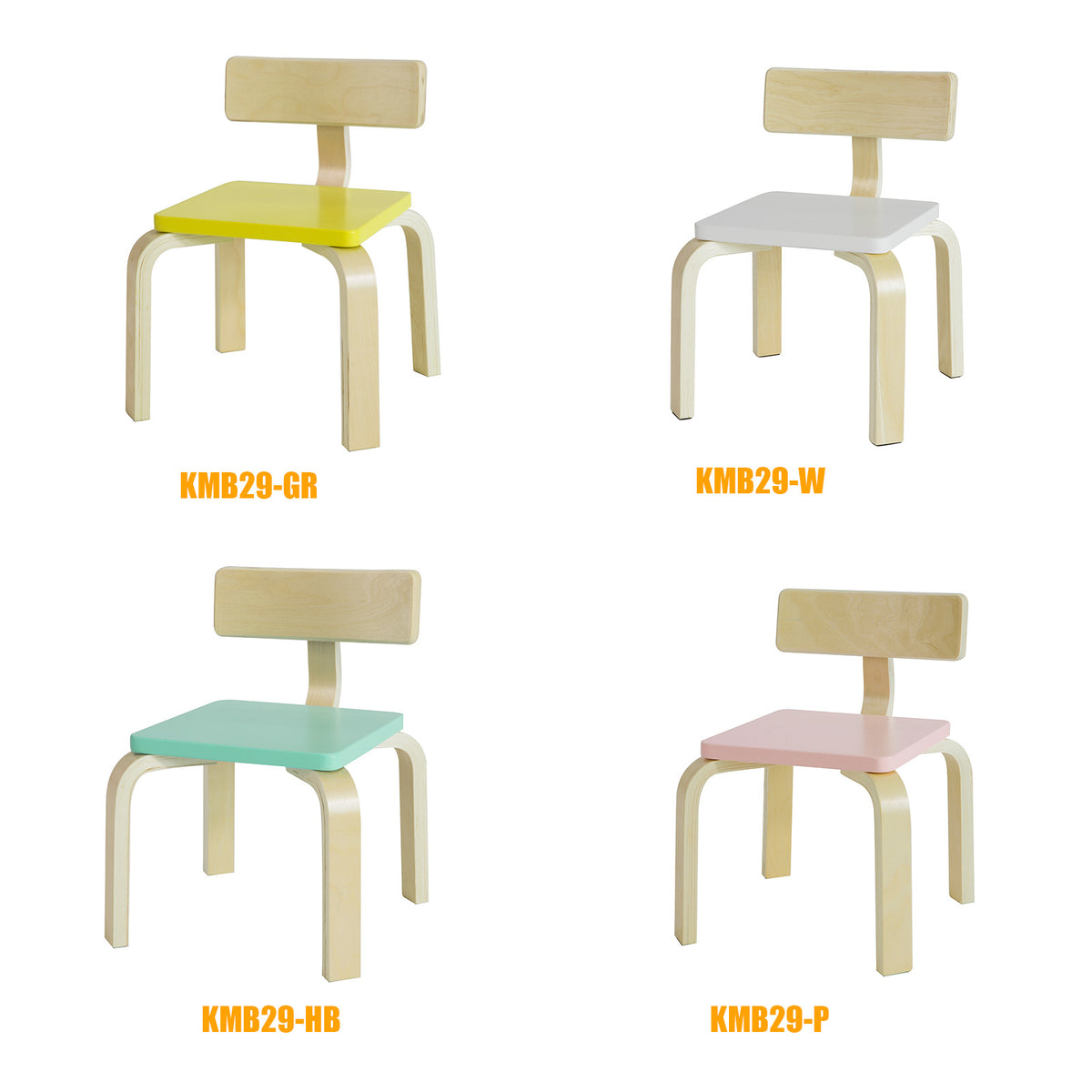 SoBuy KMB29-GR Scaun pentru copii din lemn de mesteacăn Scaun confortabil pentru copii cu spătar