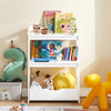 SoBuy KMB31-W Etajeră de depozitare jucării pentru copii, Cutie de jucării, Bibliotecă, Raft pentru cărți, Suport reviste cu