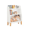SoBuy KMB47-W Bibliotecă Raft pentru cărți Raft de depozitare pentru cărți și jucării copii, Suport reviste cu 3 rafturi, 60x25x80 cm