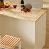 SoBuy Insula Modern Kitchen credință din lemn de bucătărie din lemn de bucătărie Insula 120x60x90cm KNL04-MI