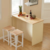 SoBuy KNL04-MI îlot Central, Placard, Buffet, Armoire de Cuisine avec 1 Plan de Travail