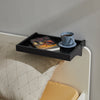 SoBuy Tavă pentru pat pentru dormitoare pentru noptieră depozitare mică pe noptieră neagră NKD01-SCH