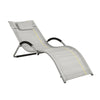 SoBuy OGS38-HG Chaise Longue Transat de Jardin Bascule avec Appui-tête