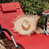 SoBuy OGS38-R Chaise Longue Transat de Jardin Bascule avec Appui-tête