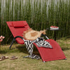 SoBuy OGS38-R Chaise Longue Transat de Jardin Bascule avec Appui-tête