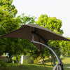 SoBuy OGS39-BR Bain de Soleil Hamac Transat Suspendu Lit Suspend Balancelle de Jardin