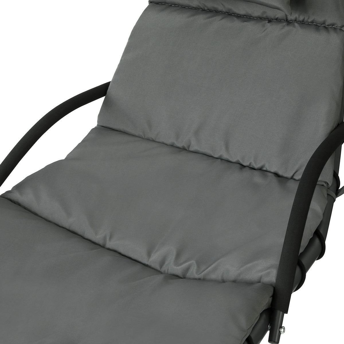 SoBuy OGS39-SG Bain de Soleil Hamac Transat Suspendu Lit Suspend Balancelle de Jardin