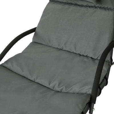 SoBuy OGS39-SG Bain de Soleil Hamac Transat Suspendu Lit Suspend Balancelle de Jardin
