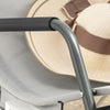 SoBuy OGS47-HG Fotoliu balansoar pentru adulți, Șezlong, Balansoar ergonomic de relaxare cu buzunar lateral