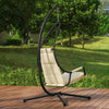 SoBuy OGS54-MI Fauteuil Suspendu de Jardin et Patio Balancelle Hamac avec Support sur Pied Coussin