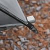 SoBuy OGS60-HG Pat pliant de camping din aluminiu ușor, 3 în 1 cu acoperiș anti-UV + saltea gonflabilă integrată + geantă de transport, 1 persoană