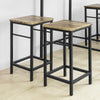 SoBuy OGT11-XL Set de 1 Table + 4 Tabourets Ensemble Table de Bar bistrot + 4 tabourets avec Repose-Pieds Table Mange-Debout Table Haute Cuisine