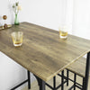 SoBuy OGT11-XL Set de 1 Table + 4 Tabourets Ensemble Table de Bar bistrot + 4 tabourets avec Repose-Pieds Table Mange-Debout Table Haute Cuisine