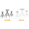 SoBuy OGT21-SCH Set de 1 Table + 2 Tabourets Ensemble Table de Bar bistrot + 2 tabourets avec Repose-Pieds