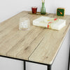 SoBuy OGT26-N Table Haute de Bar, Table à Manger, Table de Bistrot de Style Industriel, Cadre en métal