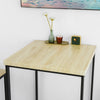 SoBuy OGT31-N Lot Table et Tabourets de Bar, Jeu de Bar Petit-déjeuner Table Haute avec 2 Chaises