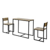 SoBuy OGT36-N Table de Salle à Manger avec 2 Chaises Lot Table et 2 Chaise de Style Industriel