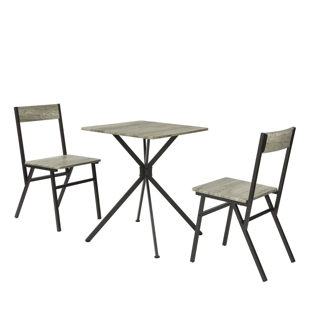 SoBuy OGT37-N Ensemble Table et 2 Chaise Lot Table de Salle à Manger avec 2 Chaises de Style Industriel pour Cuisine
