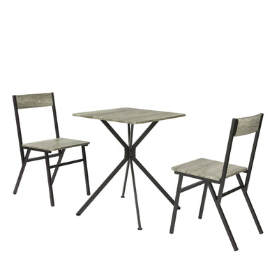SoBuy OGT37-N Ensemble Table et 2 Chaise Lot Table de Salle à Manger avec 2 Chaises de Style Industriel pour Cuisine