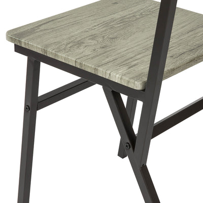 SoBuy OGT37-N Ensemble Table et 2 Chaise Lot Table de Salle à Manger avec 2 Chaises de Style Industriel pour Cuisine