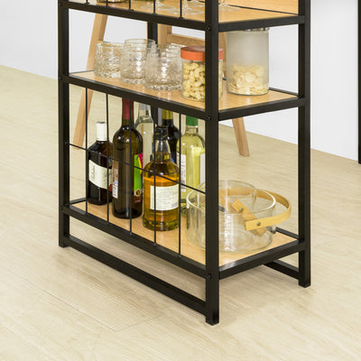SoBuy OGT39-P Table Haute de Bar Table de Cuisine Mange-Debout Comptoir