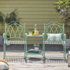 SoBuy OGT44-GR Set de Grădină 2 Persoane Bancă cu Masă Integrată 2 Locuri