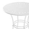 SoBuy OGT46-W Masă de grădină rotundă Ø 70 cm Masă de bistro Masă rotundă pentru bucătărie sau terasă exterioară