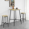 SoBuy OGT48-N Set Masă și 2 Scaune de Bar Set Masă de Bar + Scaune de Bar Sufragerie și Living