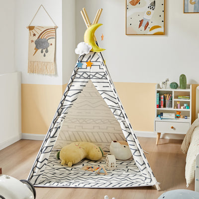 SoBuy OSS03-A03 Tipi Enfant Tente pour Enfant avec Tapis De Sol Indian Teepee Tente de Jeu pour Enfants