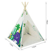 SoBuy OSS03-F Tipi Tente pour Enfant Dessin animé Forêt avec Tapis De Sol