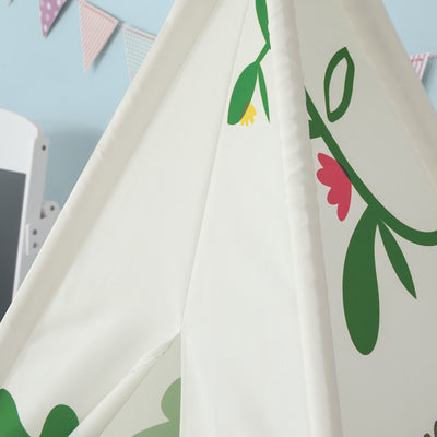 SoBuy OSS03-F Tipi Tente pour Enfant Dessin animé Forêt avec Tapis De Sol