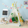 SoBuy OSS03-F Tipi Tente pour Enfant Dessin animé Forêt avec Tapis De Sol