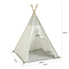 SoBuy OSS03-WHG Tipi Enfant Tente pour Enfant avec Tapis De Sol Indian Teepee Tente de Jeu pour Enfants