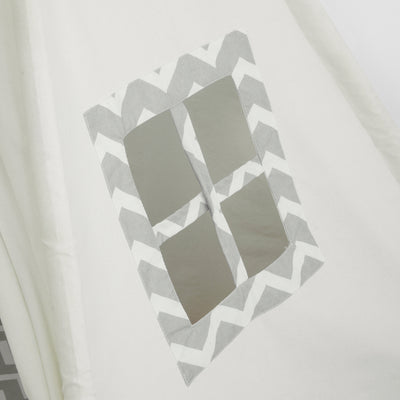 SoBuy OSS03-WHG Tipi Enfant Tente pour Enfant avec Tapis De Sol Indian Teepee Tente de Jeu pour Enfants
