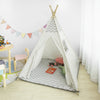 SoBuy OSS03-WHG Tipi Enfant Tente pour Enfant avec Tapis De Sol Indian Teepee Tente de Jeu pour Enfants