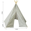 SoBuy OSS04 Cort Indian Teepee pentru Copii, Cort de Joacă pentru Copii, Cort Pliabil