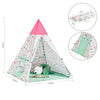 SoBuy OSS06 Tipi Enfant avec Sac de Transport Tente Indian Teepee Tente de Jeu pour garçons et Filles, Cadeau Enfants
