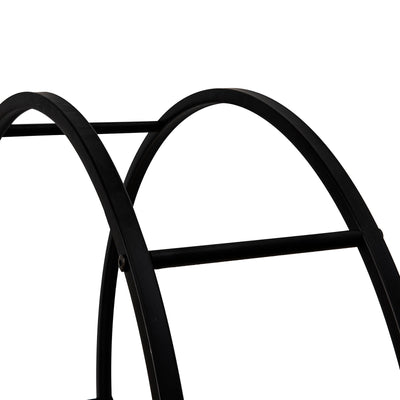 SoBuy SDA06-SCH Porte-Bûches Rond Serviteur de Cheminée Robuste Range-Bûches Support pour Bois de Chauffage