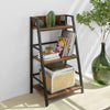 SoBuy STR01-N Bibliotecă Scăriță cu 3 Niveluri pentru Living Birou Bucătărie Baie Mobilier de Depozitare