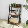 SoBuy STR01-N Bibliotecă Scăriță cu 3 Niveluri pentru Living Birou Bucătărie Baie Mobilier de Depozitare