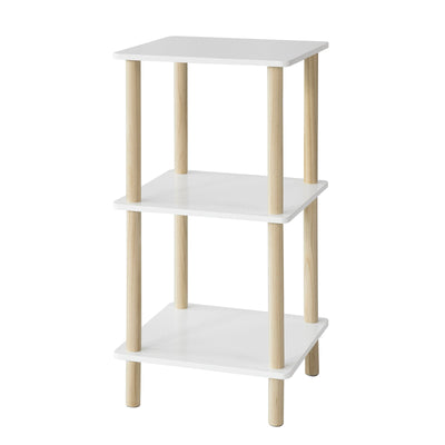 SoBuy STR02-K-WN Étagère de Rangement Bibliothèque Étagère avec 3 tablettes Étagère de Cuisine Étagère Polyvalente