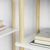 SoBuy STR03-WN Raft de depozitare Bibliotecă Raft cu 4 etajere Raft de bucătărie Raft multifuncțional