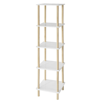 SoBuy STR04-K-WN Étagère de rangement Bibliothèque Étagère avec 5 tablettes Étagère de cuisine