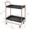 SoBuy SVW08-SCH Chariot de Bar Desserte sur Roulettes Chariot de Service Cuisine en Métal