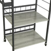 SoBuy SVW16-HG Cărucior de Bar, Serviciu în Stil Industrial, pentru Cuptor cu Microunde, cu 3 Rafturi și 1 Mâner