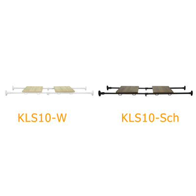 SoBuy KLS10-W Raft de Perete Plutitor Organizator Separatoare pentru Rafturi Raft Extensibil cu Tensiune Reglabilă